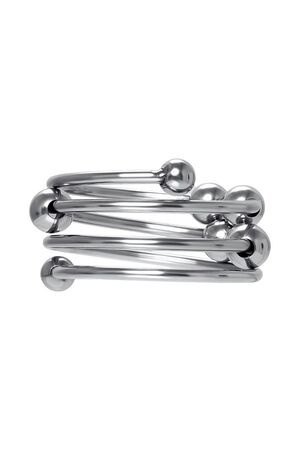 Большое металлическое кольцо под головку пениса